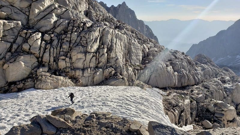 Hiker on Mount Whitney Trail - USA Hiking Bucket List