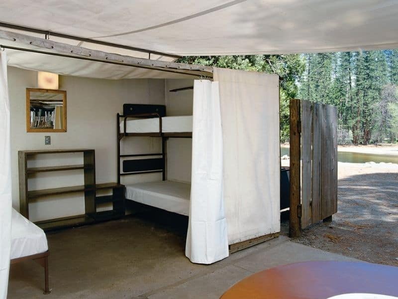 View of a Unit at Housekeeping Camp in Yosemite