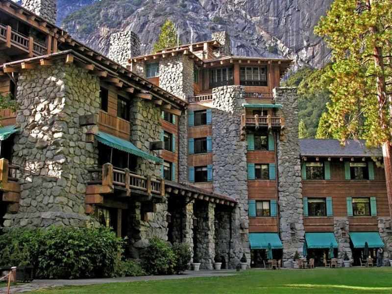 Exterior view of the Ahwahnee Hotel in Yosemite - Most luxurious Yosemite Valley lodging