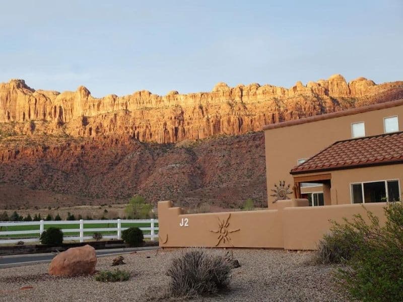 Exterior of Laughing Labs Pet-Friendly Moab Airbnb