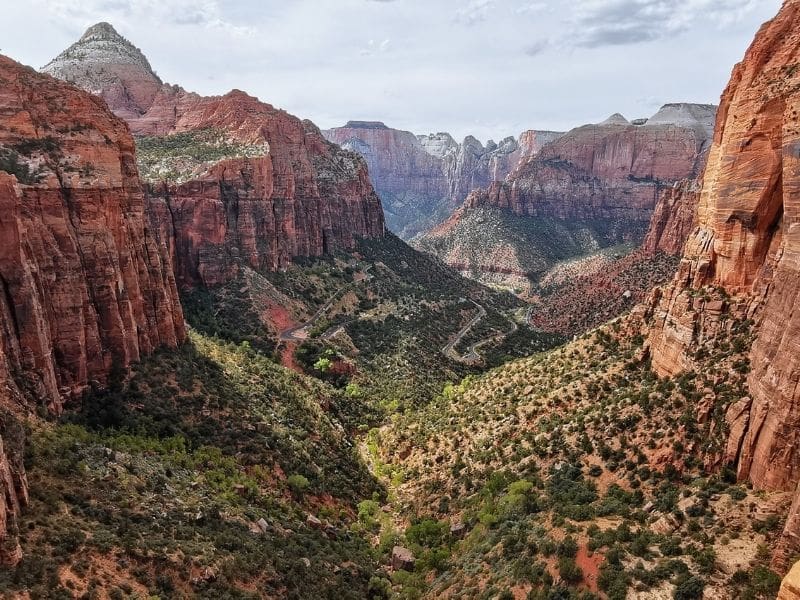 View over Zion National Park, Utah