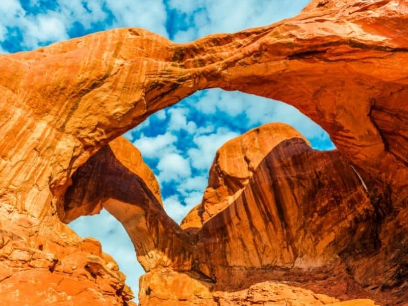 Rock arches in Arches National Park, Utah