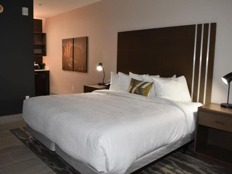 Guest room at Zion Canyon Lodge