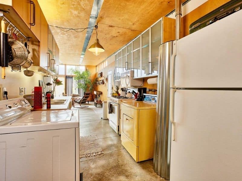 Retro Kitchen at Joshua Tree Airbnb