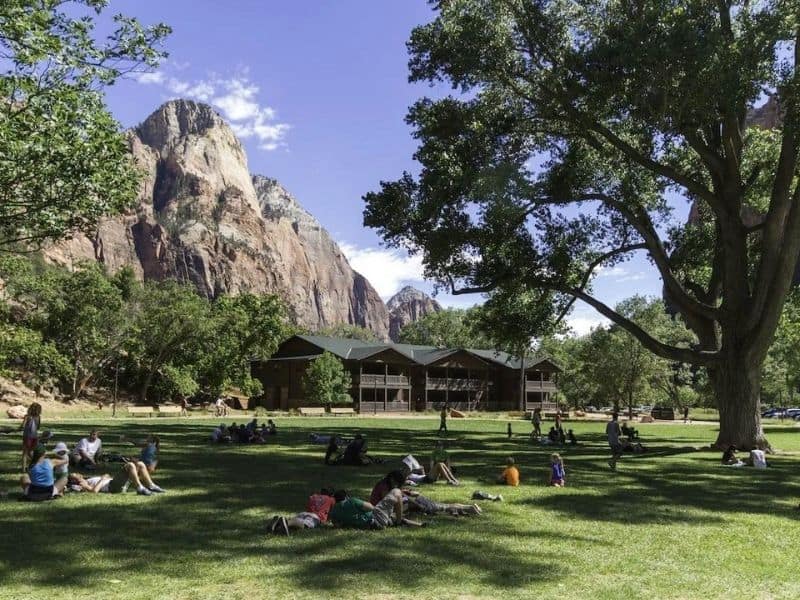 Exterior view of Zion National Park Lodge, Utah