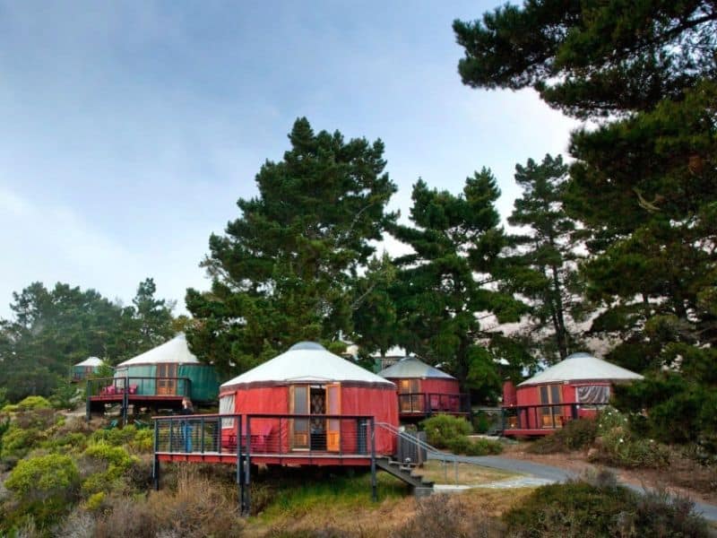 Yurts at Treebones Resort in Big Sur - Bay Area Glamping Sites
