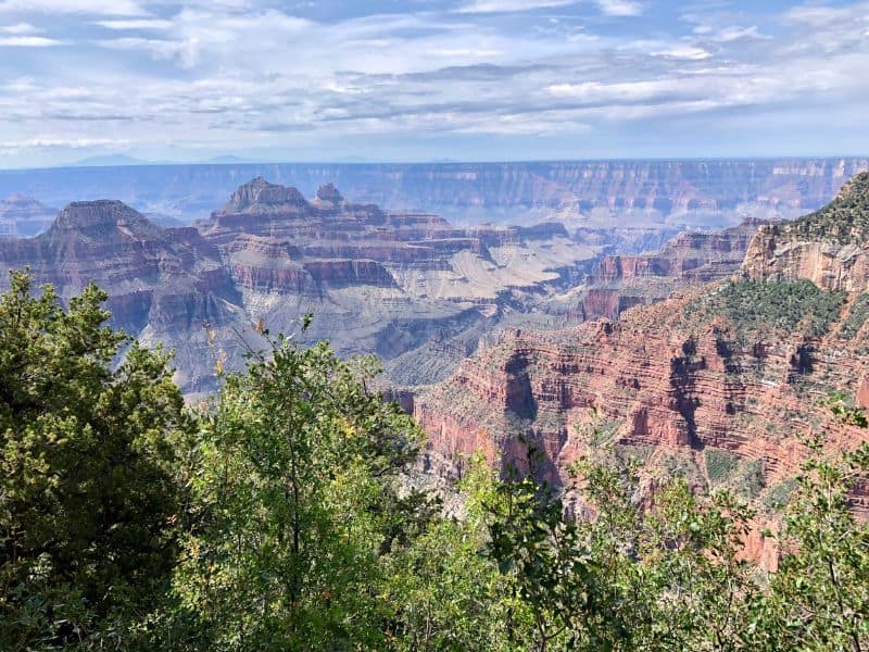View of the Grand Canyon from the lesser visited North Rim