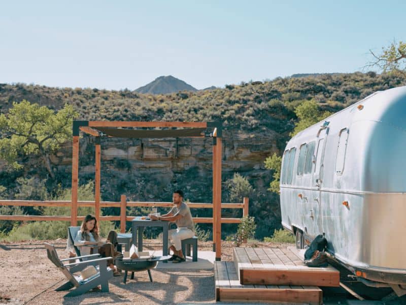 Classic airstream site at AutoCamp Zion glamping in Virgin UT