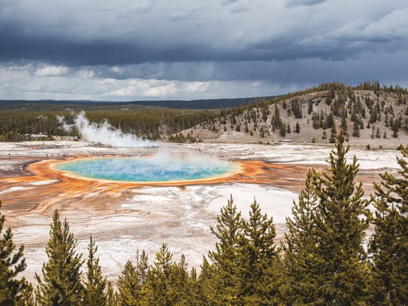 Grand Prismatic Spring in Yellowstone National Park.